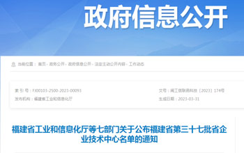 创新争先｜CA88企业技术中心被认定为省级企业技术中心